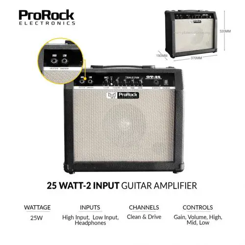 guitar amp high low input