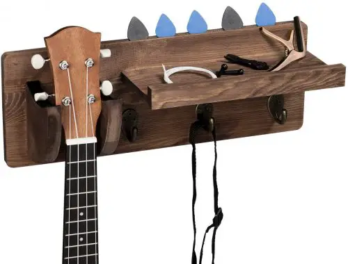 guitar hanger with shelf