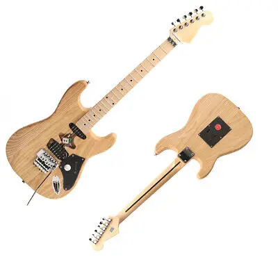 Unfinished Wood Laser Cut Electric or Bass Guitar Ready to Paint 23.3" x 9.5" 